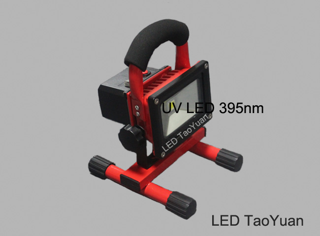 UV LED Flood Light Rechargeable 395nm 10W